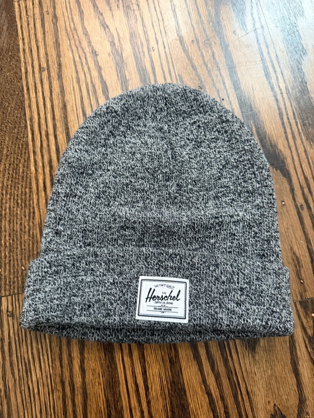 Herschel Supply Company Marled Gray Knit Cuffed Beanie